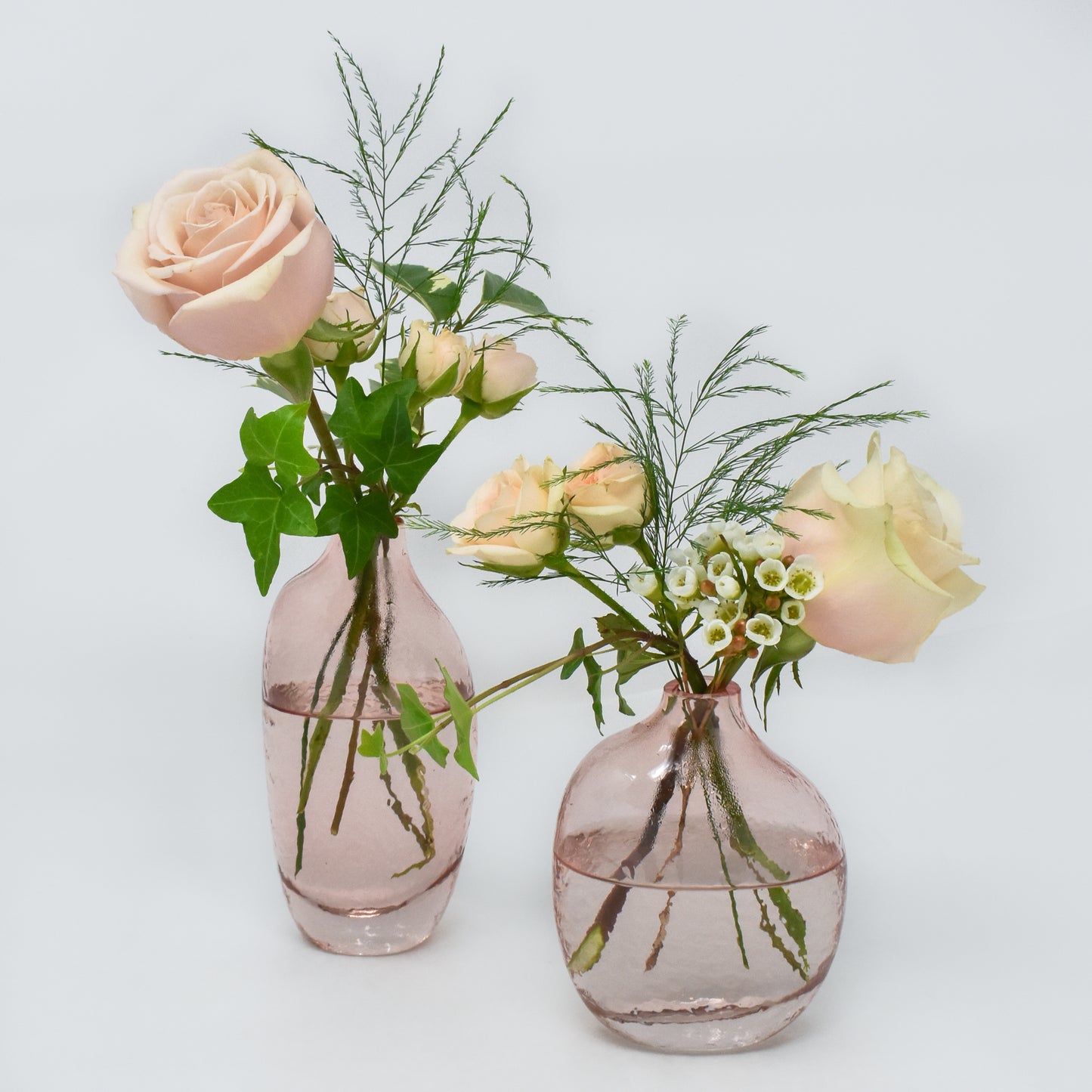 Pretty Pink Mini Bud Vase Duo